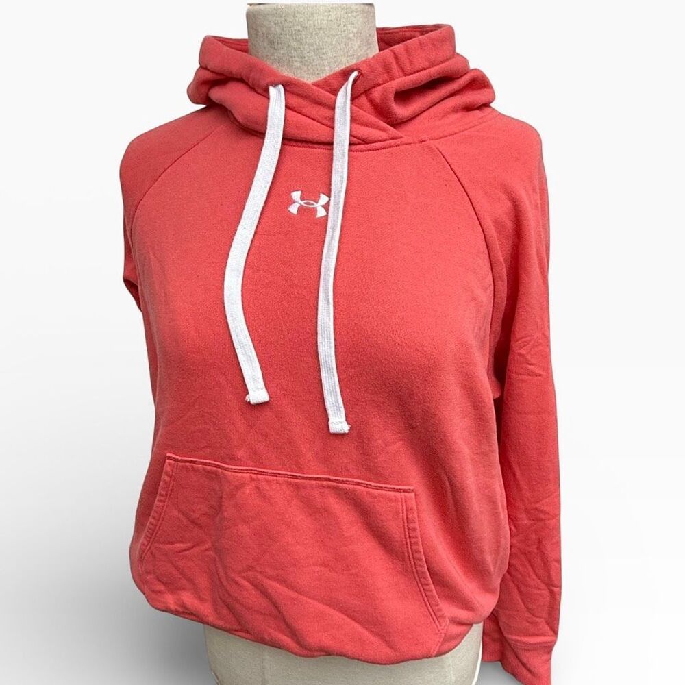 Under Armour Super Soft Rival Fleece HB Hoodie Sweatshirt size Medium Beachy